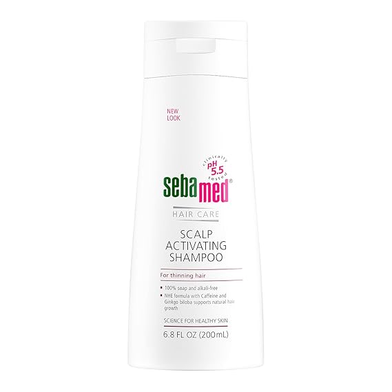 SEBAMED Scalp Activating Shampoo for Thinning Hair Supports Natural Hair Growth Helps Fight Hair Loss Dermatologist Recommended 6.8 Fluid Ounces (200 Milliliters)