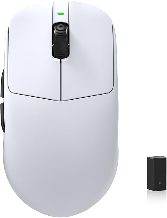 KYSONA Mercury Wireless Gaming Mouse,41g Ultalight, PAW3395 Sensor, 8K Polling Rate,26000 DPI,5 Programmable Buttons Optical Mice for PC/MAC/Laptop,White
