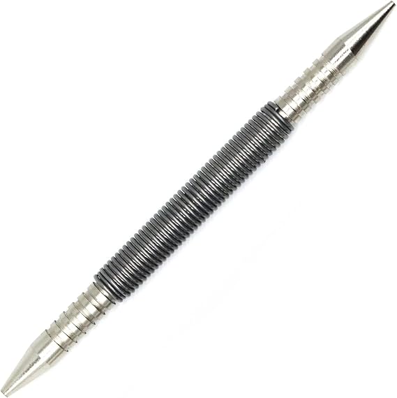 WHLLING Dual Head Nail Setter, Hammerless 1/32& 1/16 Spring Nail Set | 3500 PSI Striking Force Counter Punch for Wood