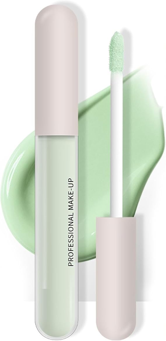 Green Concealer for Redness, Colour Corrector Long Lasting Full Coverage | For dark circles and dullness. Hydrating, blendable. All skin types. Liquid stick applicator for easy spot concealing.