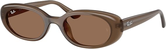 Ray-Ban RB4441D Sunglasses Bundle: RB 4441 D 677973 Opal Brown Dark Grey and Universal Anti-slip Silicone Leash