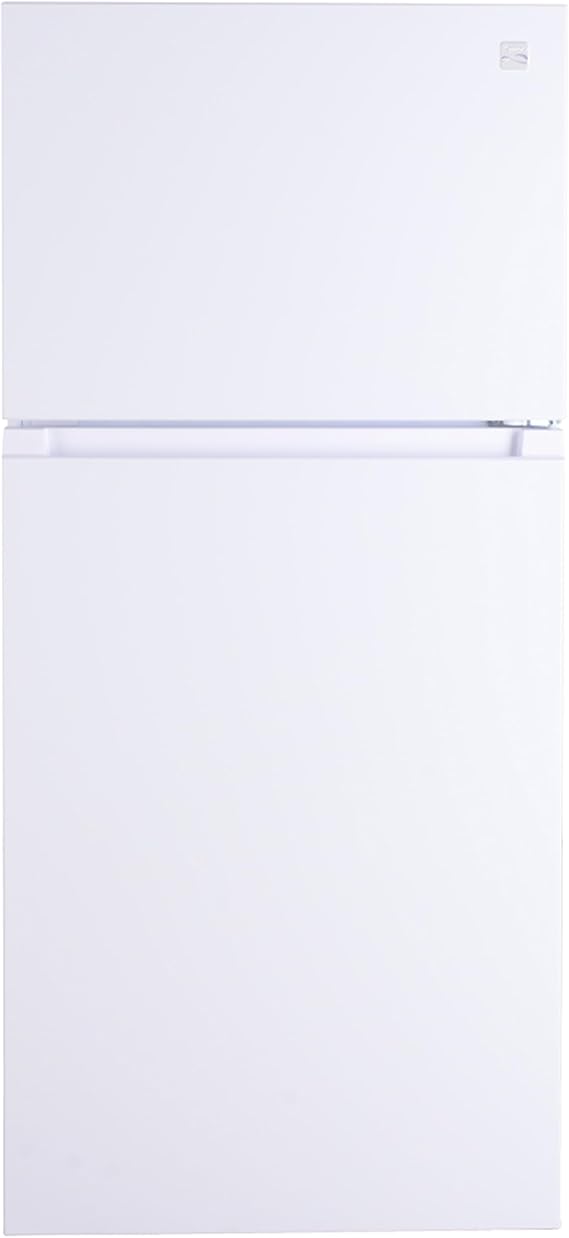 Kenmore 30" Top Mount Refrigerator with Freezer - Adjustable Shelving, Humidity-Controlled Crispers, Ice Maker, LED Lighting, ENERGY STAR Certified, 18.1 cu. ft. Capacity - White