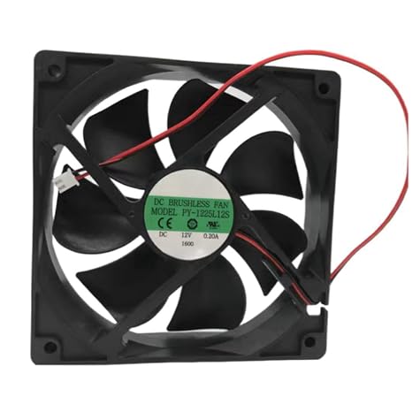 PY-1225L12S Fan 12CM for 12V 0.20A 12025 120X120X25MM 2-Wire Cooling Fan