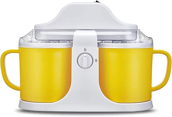 Ice Cream Maker 1L Automatic Gelato Maker Built-In Compressor Portable Homemade Dessert Maker Ice Cream Machine for Home Dorm
