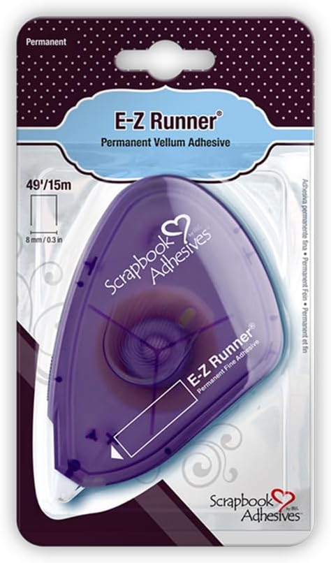 Scrapbook Adhesives BY 3L E-Z Runner Vellum, Clear, 49ft/15m