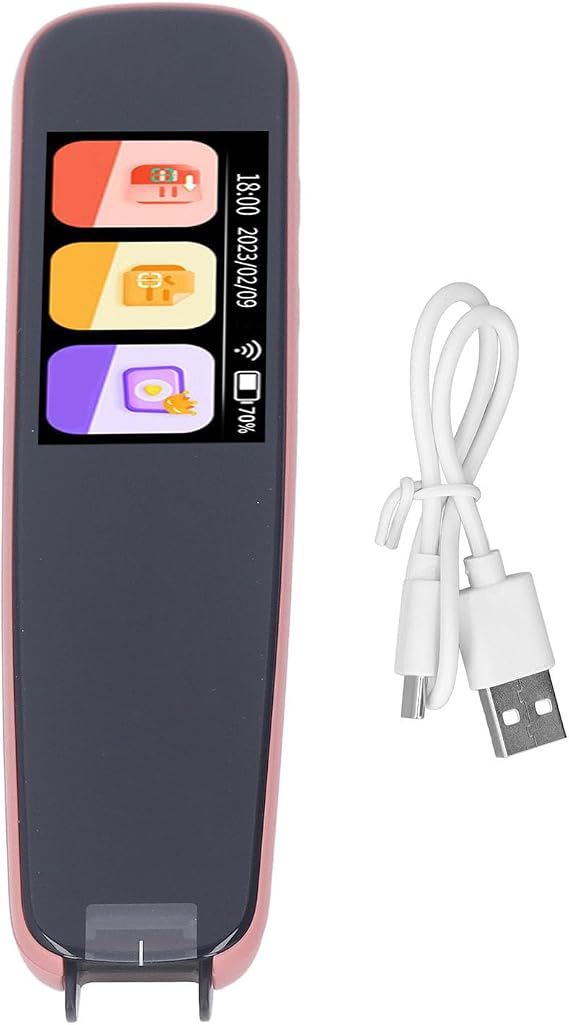 Smart AI Scan Reading Pen, HD Screen Multi-Language Voice Translator Learning Dictionary Pen