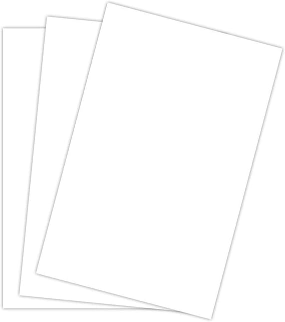 White Card Stock Paper | 11 x 17 Inches | Tabloid or Ledger | 100 Sheets Per Pack | 100lb Cover Smooth (270gsm)