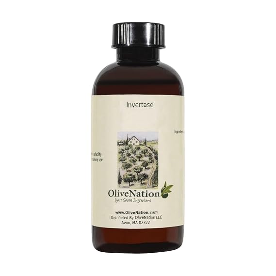OliveNation Invertase - 8 fl oz | Invertase/Femvertase for Baking, Confectionery - Make Sweet Inverted Sugar Syrup & Candy Fillings, Moist & Tender Baked Goods