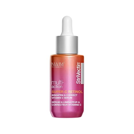 StriVectin Super-C Retinol Brighten & Correct Vitamin C Serum, Antioxidant Face Serum for Uneven Tone, Fine Lines, and Firmness, Drops for Face