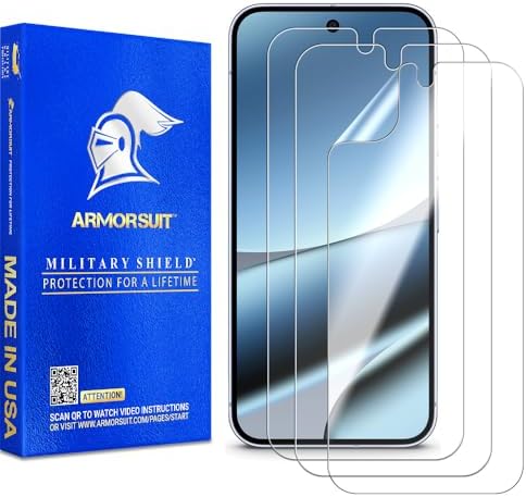 ArmorSuit 3 Pack for Google Pixel 10 Pro XL Screen Protector Case Friendly, Fingerprint Unlock Supported, MilitaryShield HD Clear Film - Made in the USA