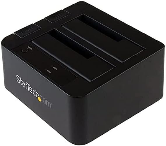 Dual-Bay USB 3.1 to SATA Hard Drive Docking Station, USB 3.1 (10 Gbps), External 2.5/3.5" SATA I/II/III, SSD/HDD Docking Station, Hot-Swap Hard Drive Bay, Top-Loading (SDOCK2U313)