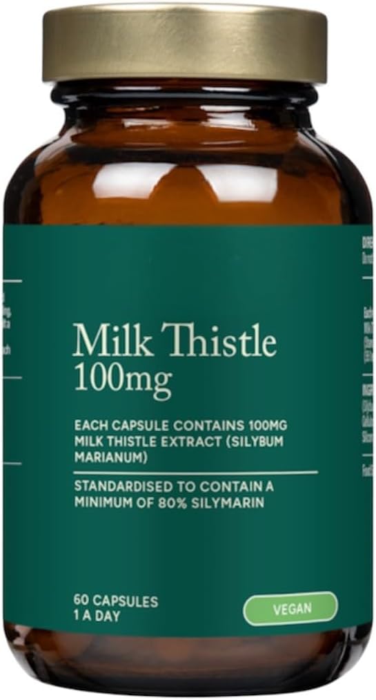 H and B, Milk Thistle 100mg 60 Capsules