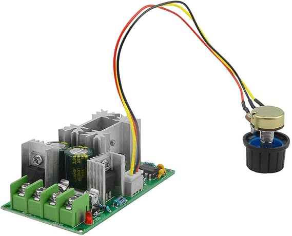 DC Motor Controller Assembly 12V 24V 36V 48V High Power Drive Module Adjustable Speed PWM Electronic Governor Controller Regulation Switch 20A Ultra small LED dimmer
