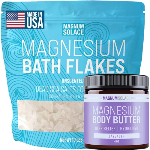 Magnesium Bath Flakes 10 lbs and Magnesium Body Butter