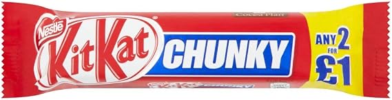 Kit Kat Chunky Milk Chocolate Bar - Pack of 24 x 40G