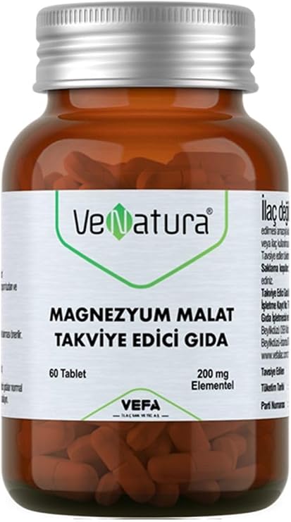 Venatura Magnezyum Malat 60 Tablet 1 Paket (1 x 1 Adet)