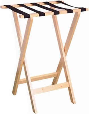 Guest Room Luggage Rack Folding Suitcase Stand Luggage Rack Luggage Rack Hotel Luggage Racks Folding Solid Wood Racks Restaurant Pallet Racks Racks for Clothes,Beige-60x45x83cm