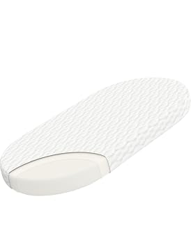 WELLZEE Oval Bassinet Mattress 30"x15", Fit for Dream On Me Karley, Dream On Me Lacy Portable, Delta Children Curve and Most Oval Moses Bassinet, 100% Breathable Cover, Water Resistant Linings