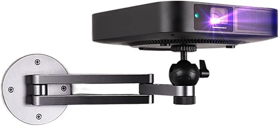 Projector Stand Projector Mount Universal Projector Stand Sturdy Aluminum Alloy Wall Mount Bracket For Universal 1/4 Inch Screw Hole Items 10Kg Loading Capacity Adjustable Stand