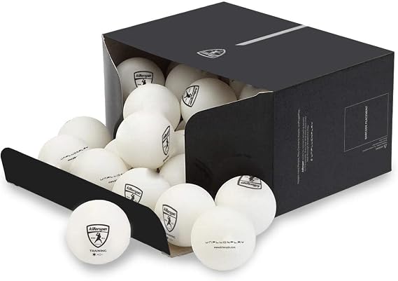 Killerspin Training 1 Star Balls 40+ (Orange or White) - 25 Pack Table Tennis Balls | High-Performance 40+ ABS Training Balls | Ultimate Durability for Indoor/Outdoor Ping Pong Tables