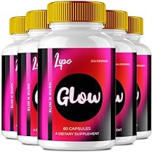 LipoGlow Capsules, Official Lipo Glow Supplement Pills, Premium Blend to Achieve Your Body and Fitness Goals, All Natural Formula for Overall Health, Advanced Formula LipoGlow Reviews (5 Pack)