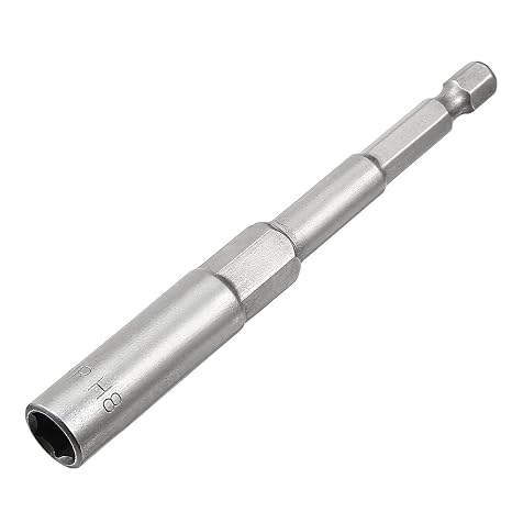 TA-VIGOR 1/4 inch 8mm Nut Setter Driver Drill Bit, 100mm Hex Socket | Hex Shank Quick Change, Metric Nut Driver Set for Woodworking, Auto Repairing, Machine Maintenance