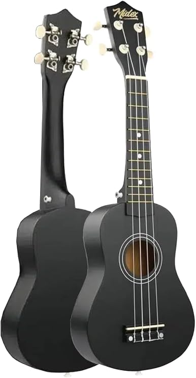 Midex UKX-901 BK Siyah Soprano Ukulele (Askı Çanta Metod Pena)