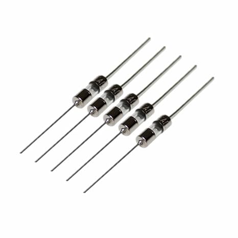 10pcs F8AL250V Axial Fast Blow Fuses 3.6X10mm (0.14" X 0.4") 8 Amp (8A) 250V, Fast Acting/Quick Blow Glass Fuse