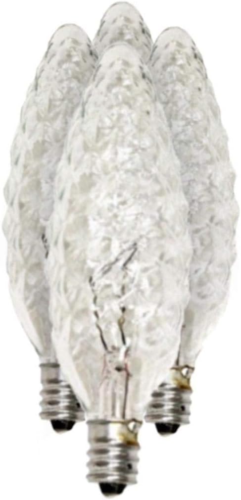 Sylvania 13748-25B10CCRYSTALDLBL 120V 4PK B10 Decor Torpedo Light Bulb