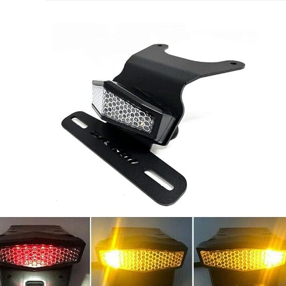 DR650 Fender Eliminator Tail Tidy Kit Compatible with 1996-2026 DR650 DR650S DR650SE - License Plate Bracket with Rear Tail Brake Light (Clear)