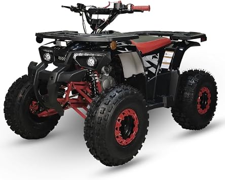 HHH 125cc ATV with Automatic Transmission Big ATV Quad w/Reverse, LED Headlights, Electric Start, Big 19"/18" Tires (Factory Packaged)