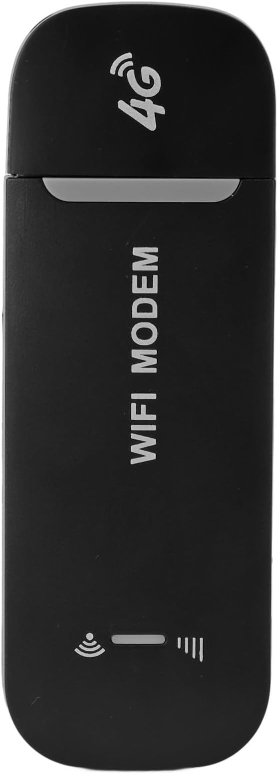 4G LTE USB Portable Router, High Speed Portable USB Mobile Hotspot, Support 10 Users, WPA WPA2 Wi Fi Encryption, for Travel Home Outdoor (Black)
