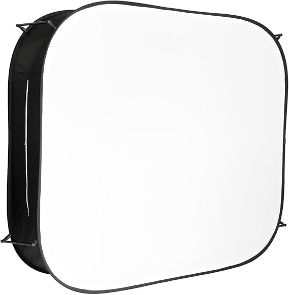 Glow HiGlow 6 x 7 ft Illuminated White Background & Rear Softbox, 2-in-1 Free-Standing Collapsible Photography Backdrop, Removable Fabric Panel, Carry Bag,