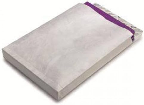 Tyvek Gusseted Envelopes Extra Capacity Strong E4 H406xW305xD50mm White Ref 758124P20 [Pack of 20]