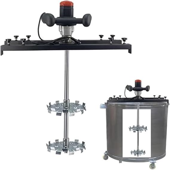 Electric Tank Mixer, 3280W High Power Paint Stirring Machine with Hanger, Portable IBC Agitator for Ink, Paint, and Chemical Mixing(B)