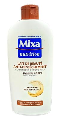 Mixa Nutrition Anti-Drying Body Lotion with Shea Butter, French Beauty Milk 230ml