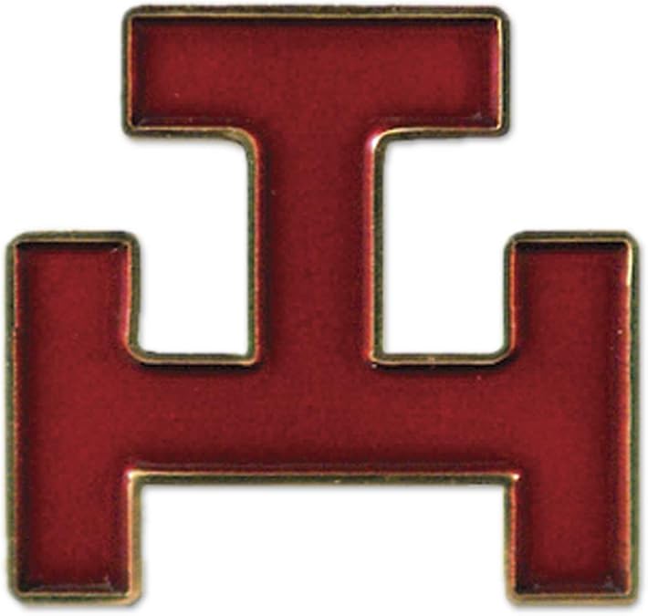 Royal Arch Masonic Lapel Pin - [Red & Gold][1'' Tall]