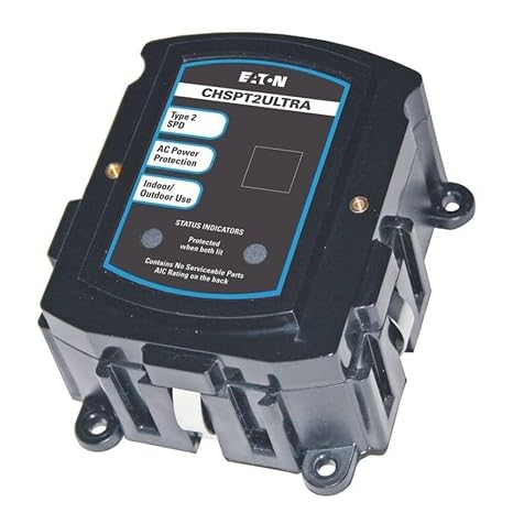 Eaton Surge Protection Device, 1 Phase, 120/240V, 2 Poles, 2 Wires CHSPT2ULTRA - 1 Each
