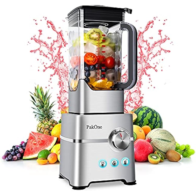 Countertop Blender, 70 Oz, 1800W BPA-Free Jar, Dishwasher Safe, 5 Speeds, Modern Plastic Blender for Blending, Crushing Ice, Frozen Drinks, Nuts, Smoothies