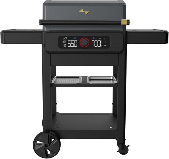 Current Model G2A Dual Zone Smart Electric Grill, Slate