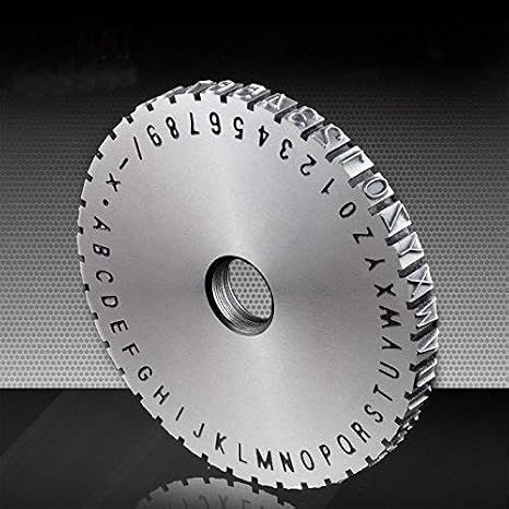 Embosser Machine 2mm, 3mm, 5mm, 6mm Letter Wheel Embossing Font Stamping Print (5mm)