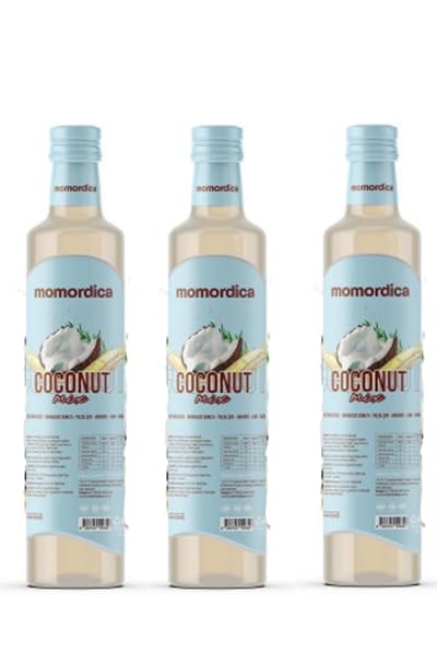 Momordica Coconut Mix - Coconut Drink with Green Tea Chia Quinoa & L-Carnitine - Refreshing Blend - 250ml X3