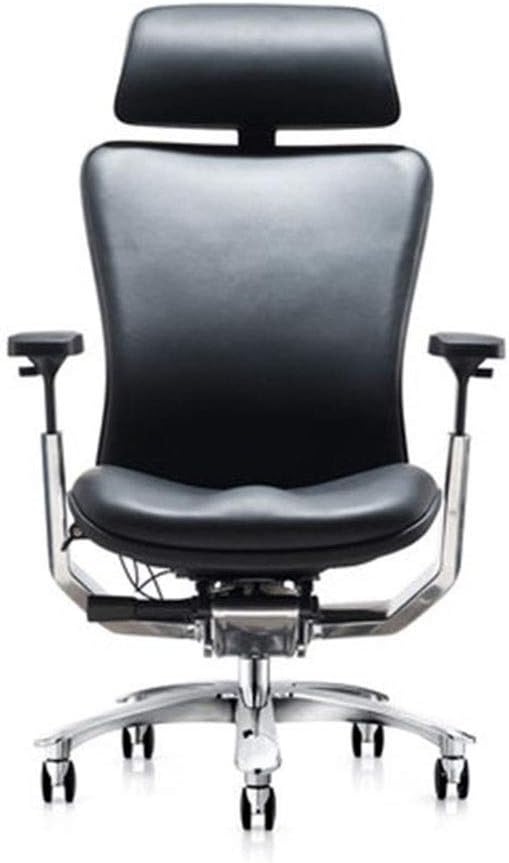 Chairs Boss Ergonomic Computer Office Home Leather Executive Home Comfortable Game Swivel,Black-74 * 74 * 130cm