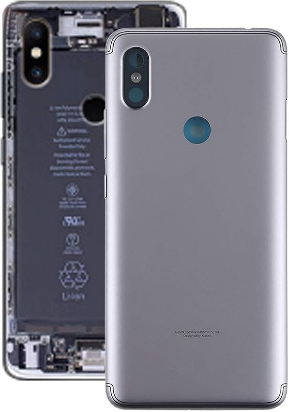 HONGYAN Cell Phone Accessories Back Cover with Side Keys for Xiaomi Redmi S2 Repair (Color : Grey)