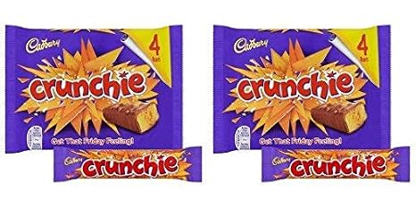 Original Chocolate Bar Pack Candy Imported From The UK England The Best Of British Honey Comb Coated In Chocolate -set of 2.