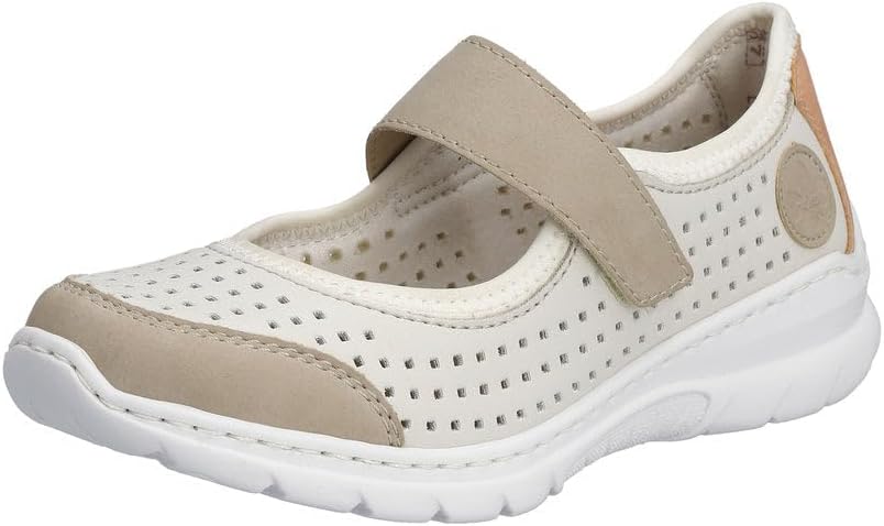 Rieker L32B5 Nikita Slip-On Women's Shoes - Lightweight Mary Janes with Adjustable Strap and Premium Cushioning Footbed - Comfort and Support for All-Day Wear