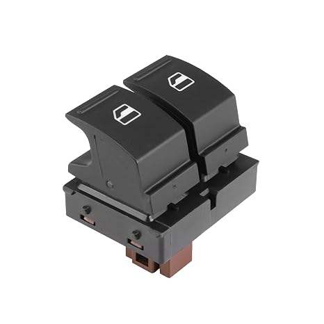 Electric Power Window Control Switch 1Z0959858 for Skoda Fabia Mk2 Octav | Smooth-operating replacement control button; high-impact casing ensures responsive window and mirror adjustment.
