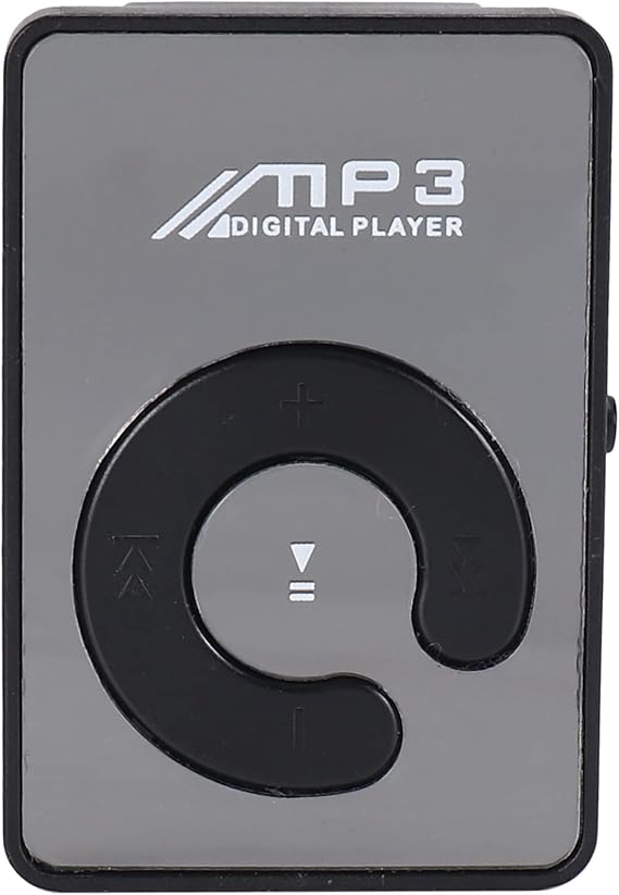 Mini Mirror USB Digital Mp3 Music Player Support 8GB SD TF Card Black