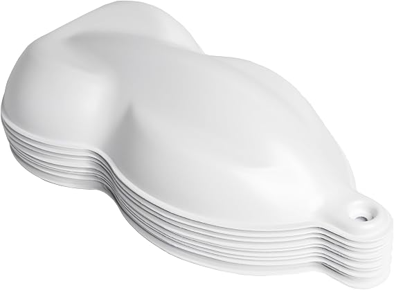 Speed Shapes (10) White Plastic Car Models for Auto Paint Display, Wrap and Tint Sample Display | Made in USA