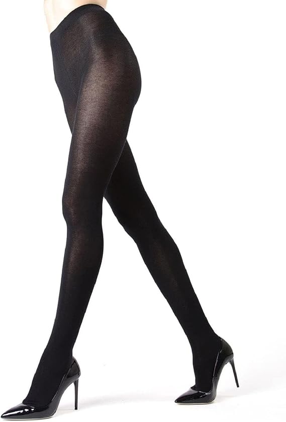 MeMoi Brooklyn Flat Knit Cotton Tights for Women, Cozy and Stretchy Soft Sweater Tights - Sizes XS to 5x-6x